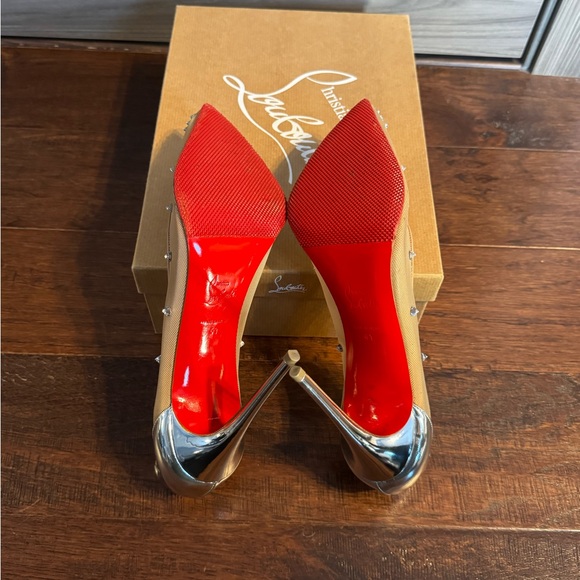 Christian Louboutin Degra 2019 100 Rete/Nappa/SP Pumps-41 - Picture 9 of 15